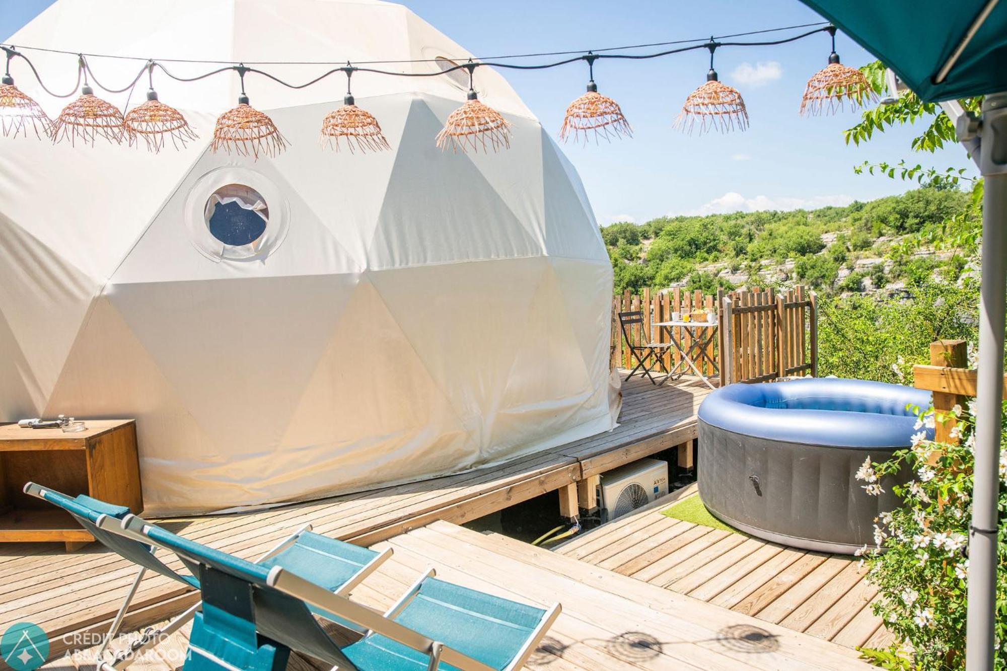 Les Domes Des Gorges Hotel Ruoms Kültér fotó